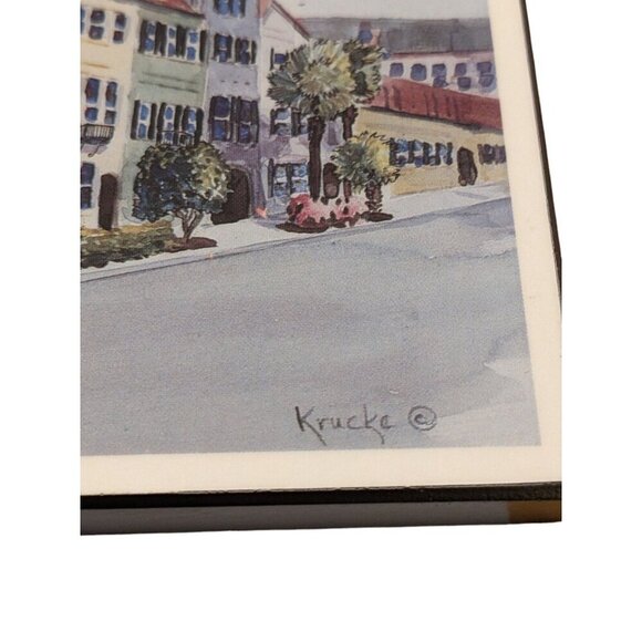 Bruce Watts Krucke Art Print Plaques Lot of 2 Southern Architecture Buildings - Picture 5 of 8